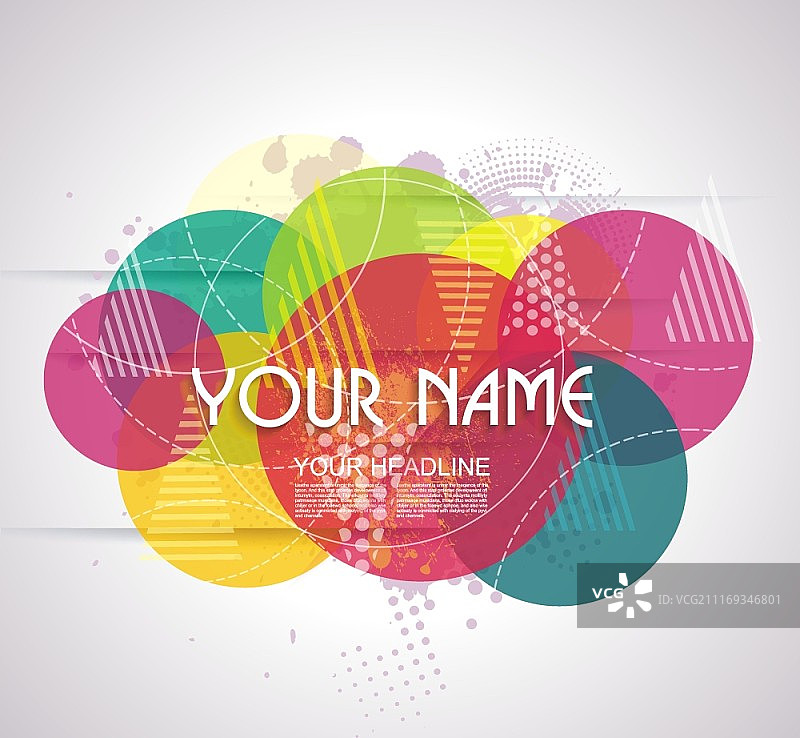 明亮透明圆圈背景矢量素材图片素材