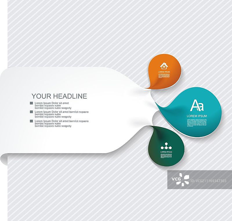 具有花瓣状弯曲边缘的banner，可用于价格表小部件，包含付款计划、在线服务、定价表、网站和应用程序图片素材