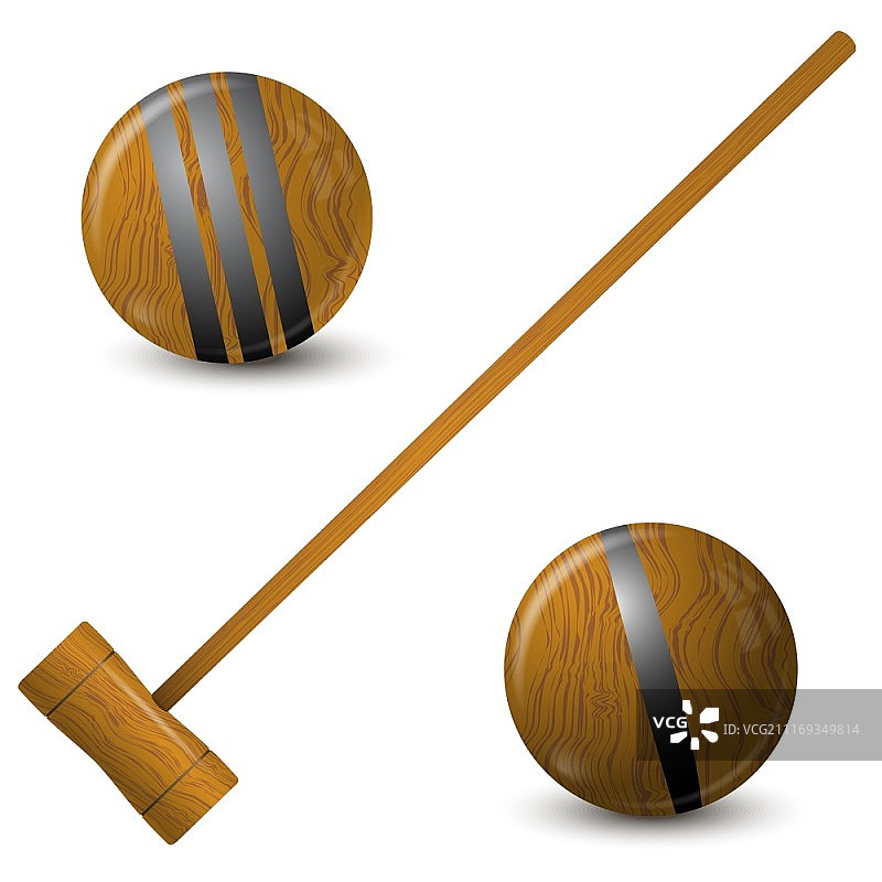 木槌和槌球图片素材