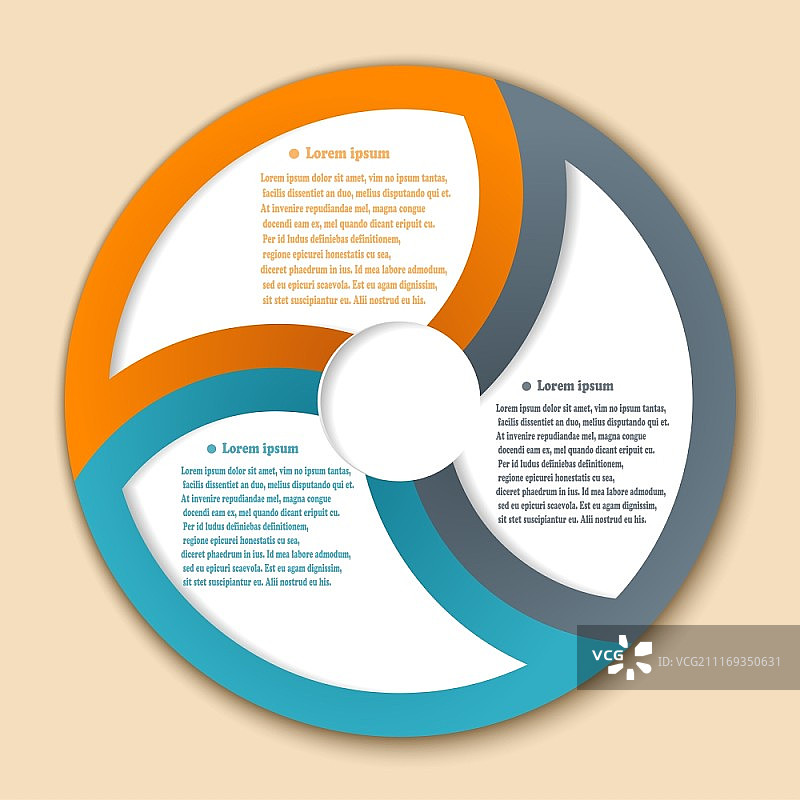 信息图表圆形彩色banner元素矢量模板图片素材