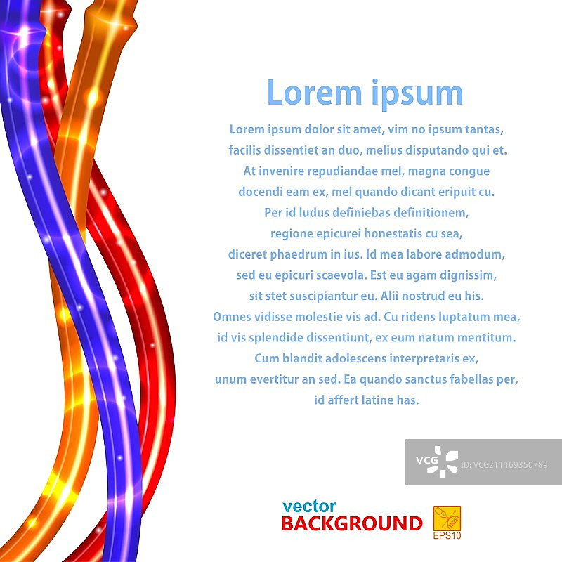 白色背景上的明亮管道和电线矢量插画图片素材