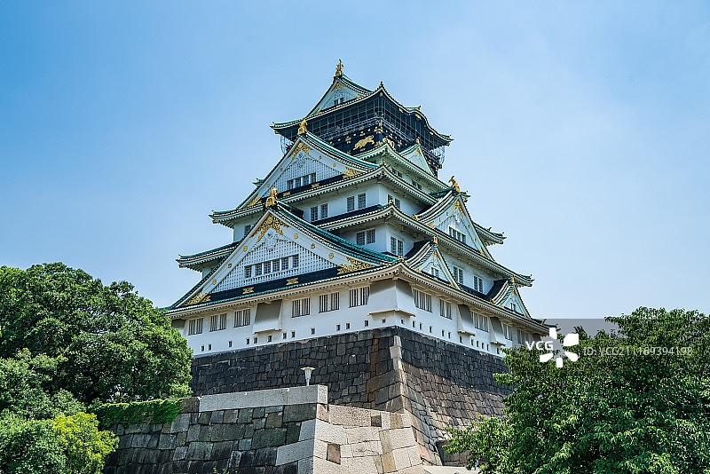 日本大阪城公园天守阁图片素材