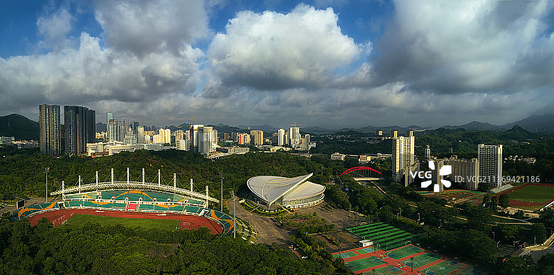 深圳大学城运动场馆图片素材