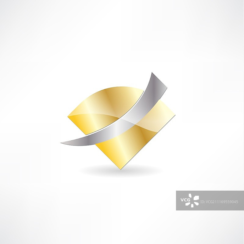 金色金属抽象图标图片素材