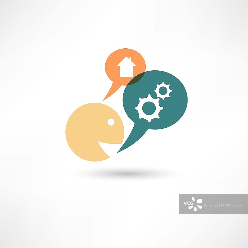 房屋齿轮图标图片素材