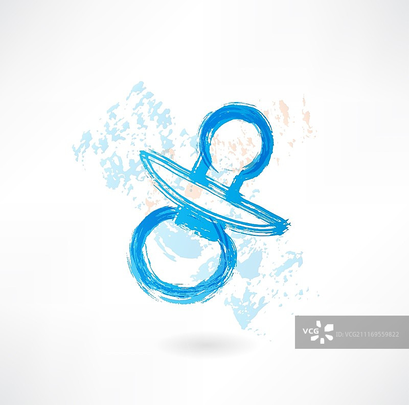 乳头Grunge风格图标图片素材