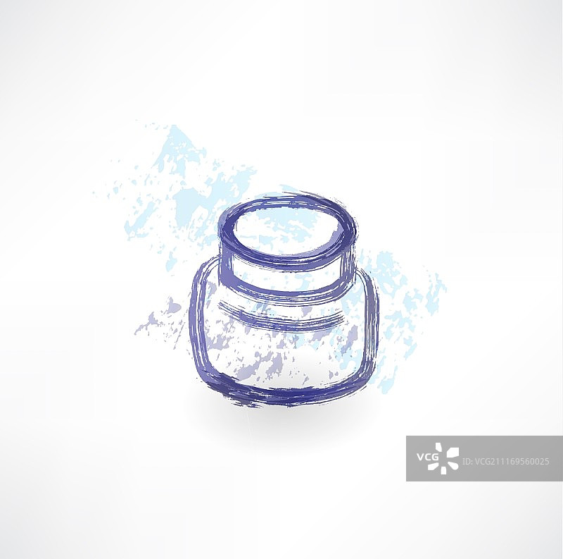 墨水罐Grunge风格图标图片素材