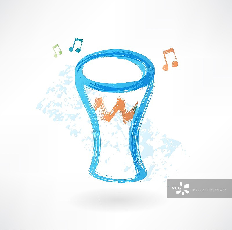 鼓Grunge图标图片素材