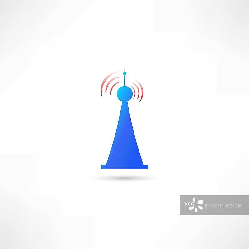 蓝色天线图片素材