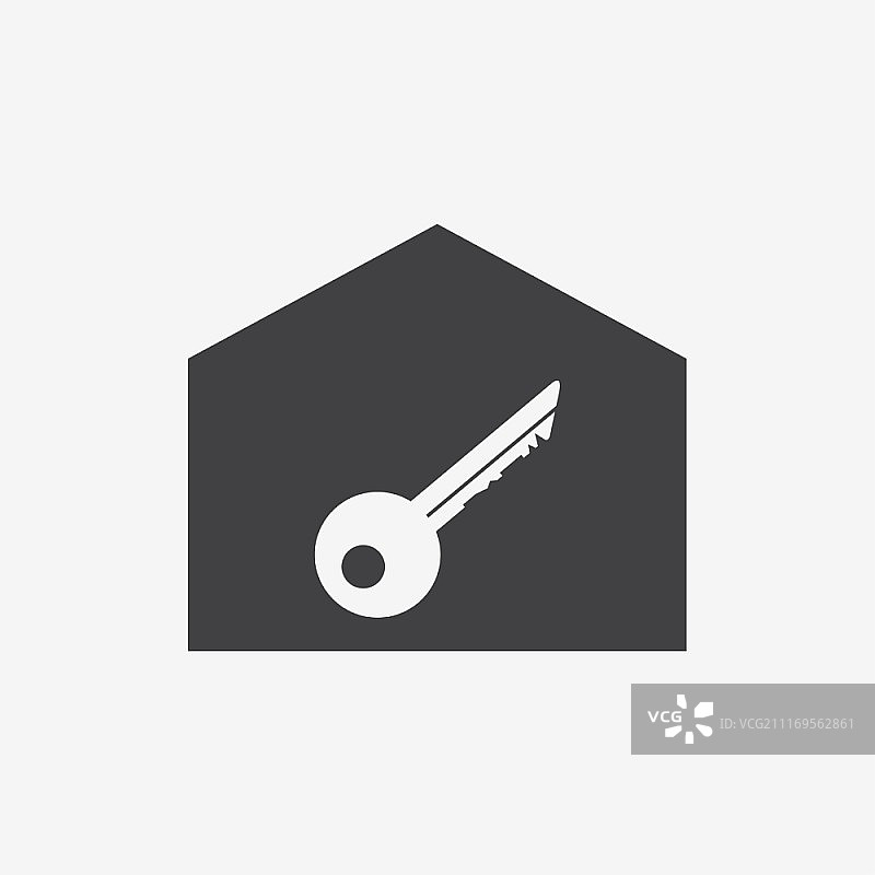 房地产图标，黑色和蓝色图片素材