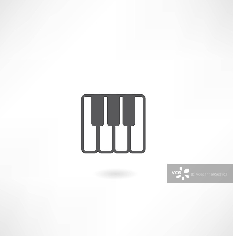 钢琴琴键图标图片素材