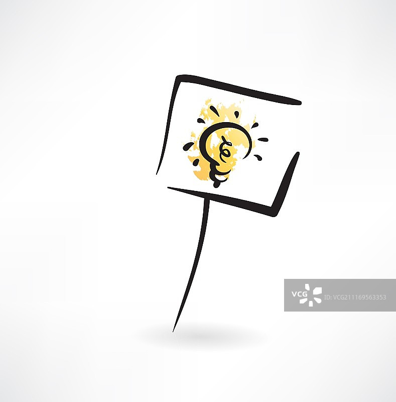 复古灯泡图标图片素材