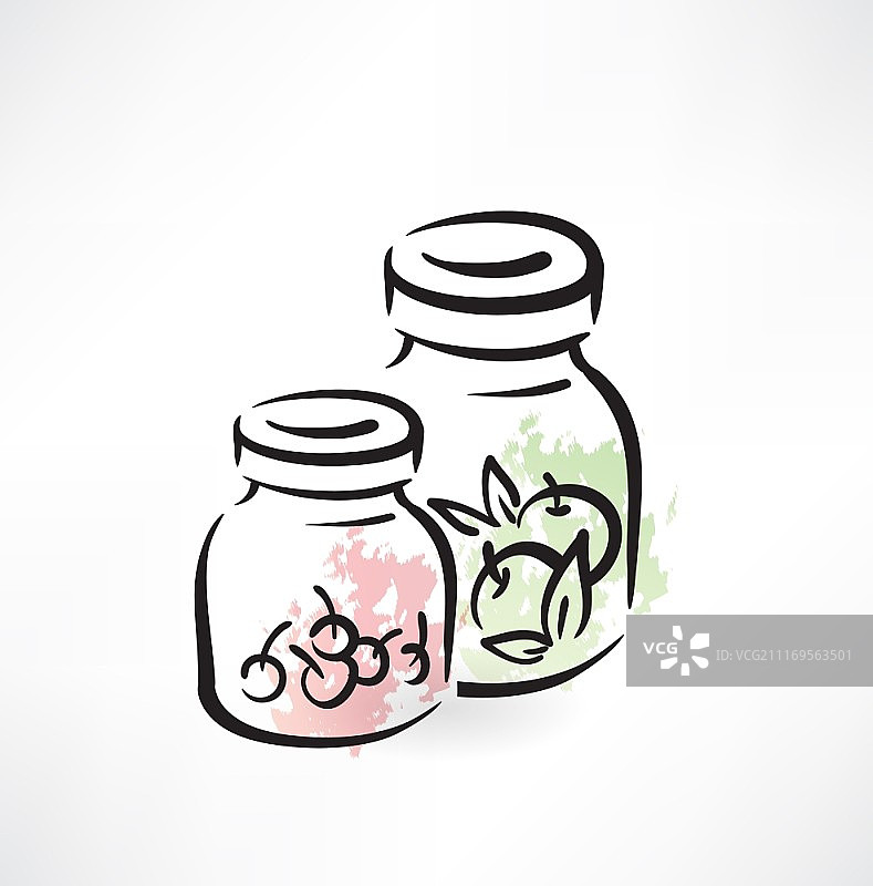 罐装蜜饯Grunge图标图片素材