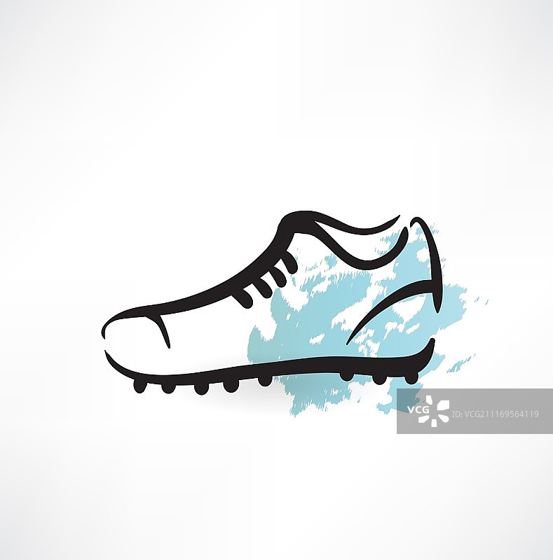 运动鞋Grunge风格图标图片素材