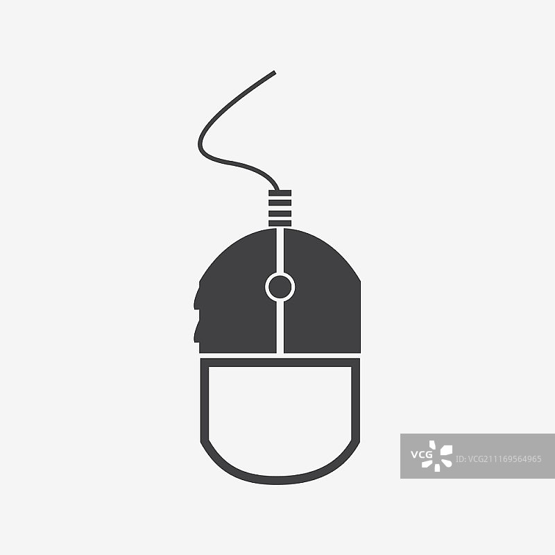 矢量简单的网页图标：鼠标图片素材