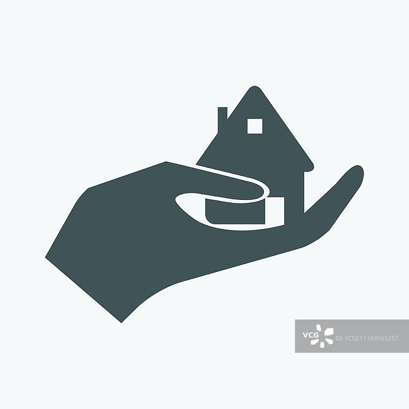 手捧房屋图片素材