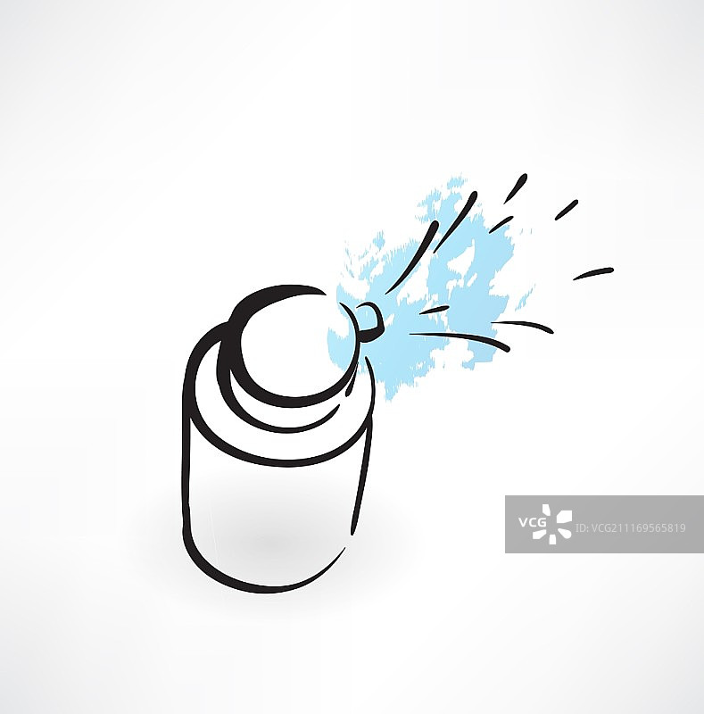 医疗喷雾器Grunge图标图片素材