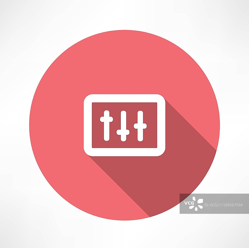 EQ图标扁平现代风格矢量图图片素材