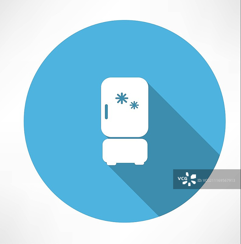 扁平风格冰箱图标矢量素材图片素材