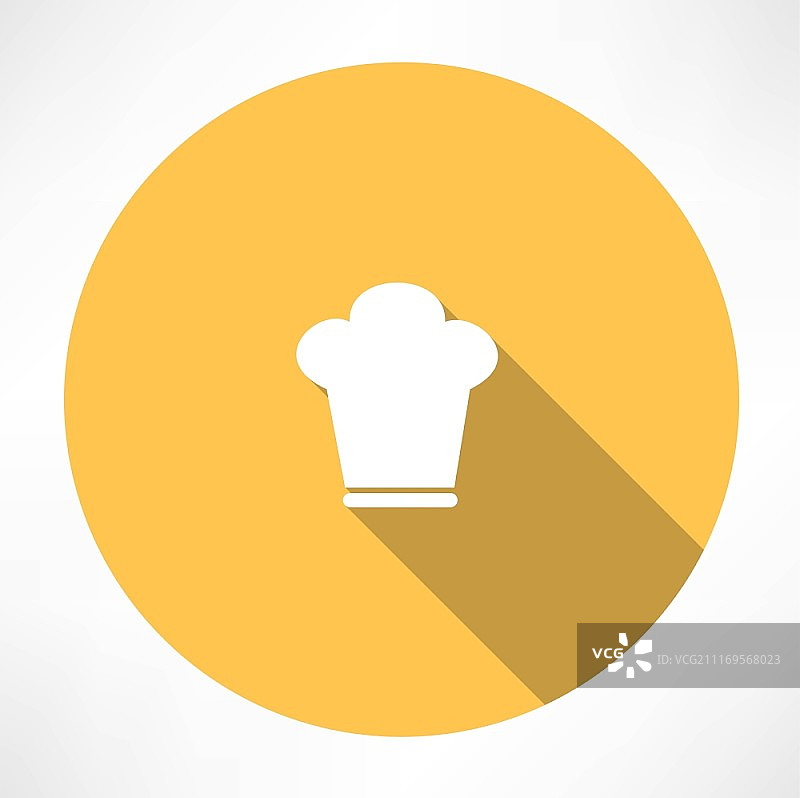 厨师帽扁平风格矢量图图片素材