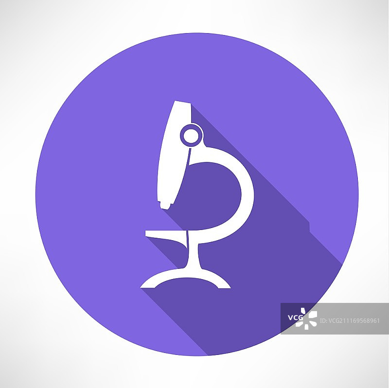 扁平风格显微镜图标图片素材