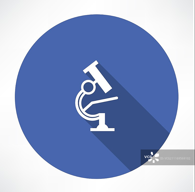 扁平风格显微镜图标图片素材