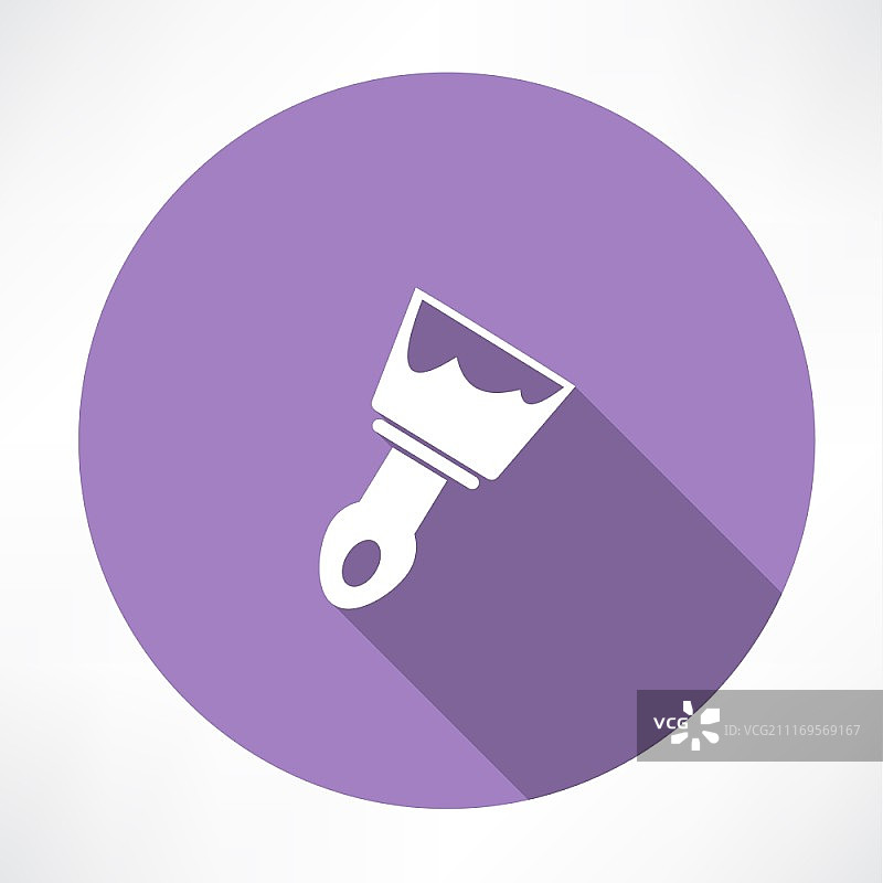 扁平现代风格泥刀图标矢量图图片素材