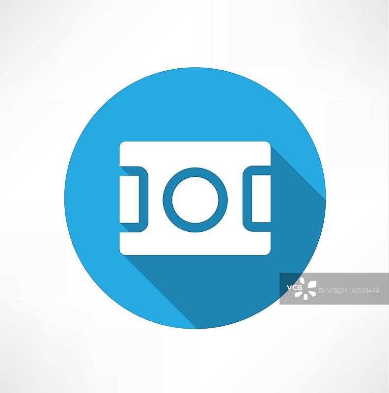 足球场图标：扁平现代风格矢量图图片素材