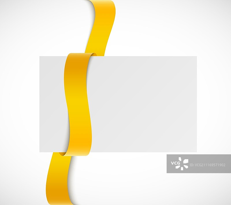 橙色丝带banner图片素材