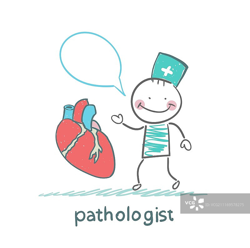 病理学家谈心脏变化图片素材