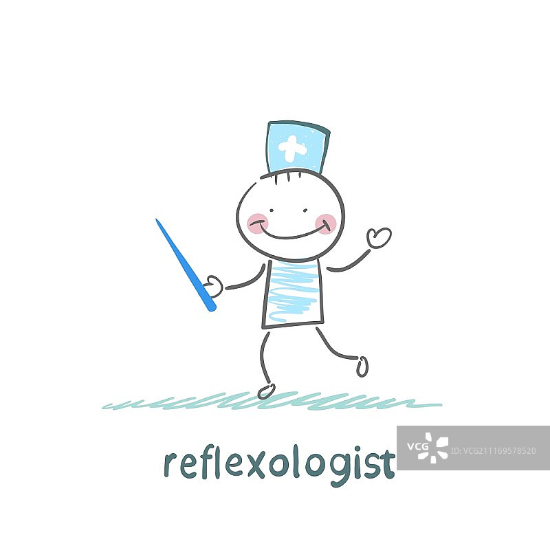针灸反射疗法医师图片素材