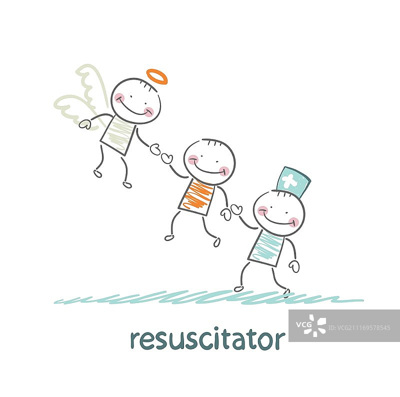 复苏器守护天使病人图片素材