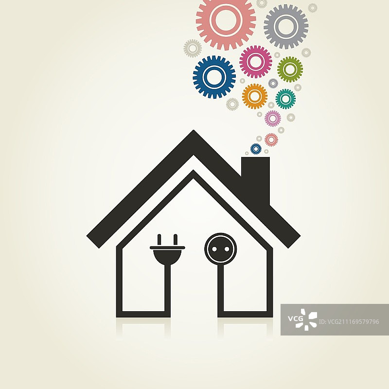 房屋用电矢量图图片素材