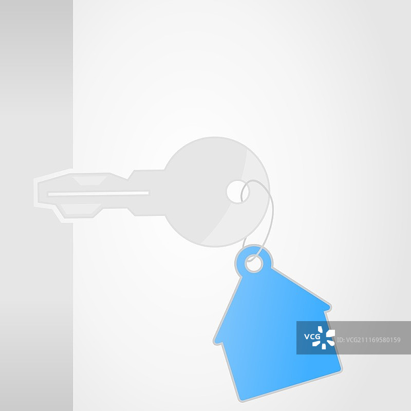 钥匙开锁矢量插图图片素材