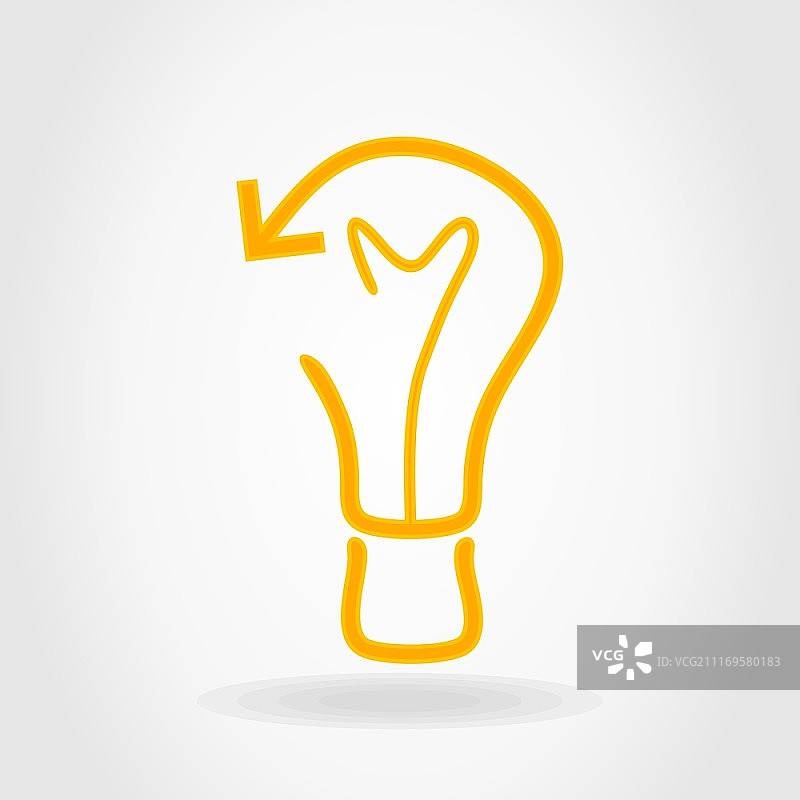 灯泡图标矢量图图片素材
