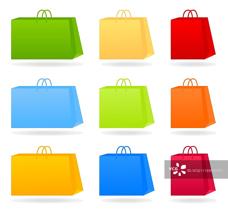 购物包装图标矢量图图片素材