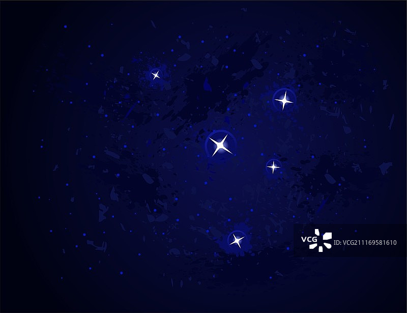 太空中的星系和星星矢量图图片素材