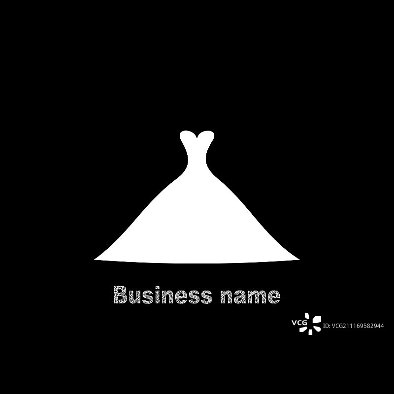 白色婚纱矢量图图片素材