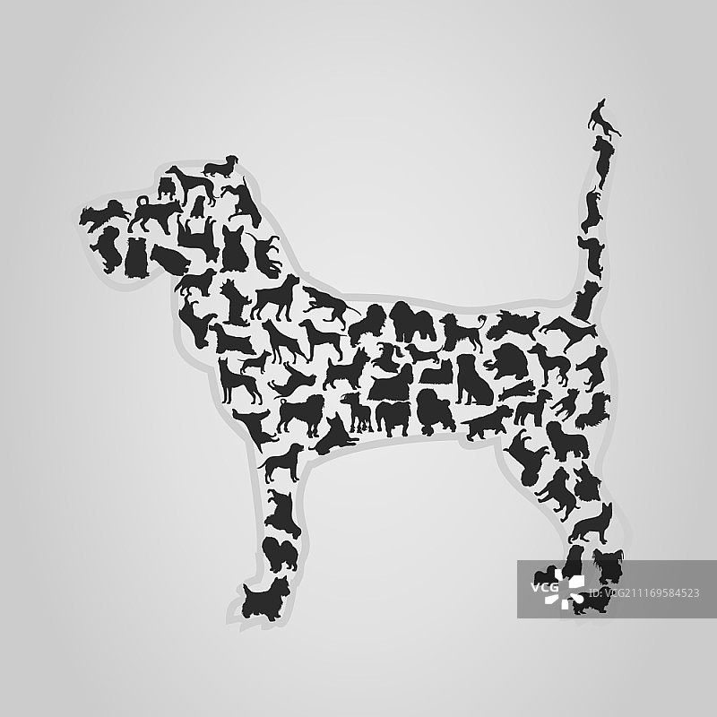 狗狗矢量插画图片素材