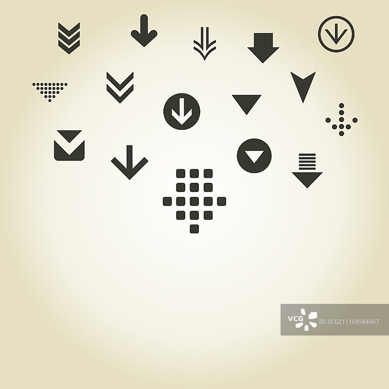 箭头向下指示矢量素材图片素材