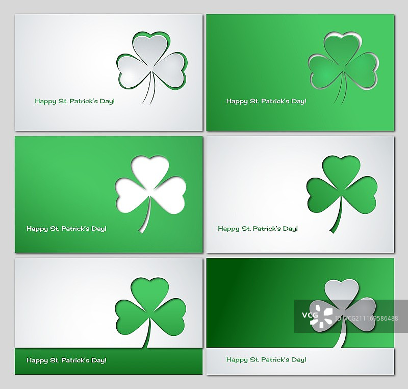 三叶草或苜蓿叶矢量图图片素材