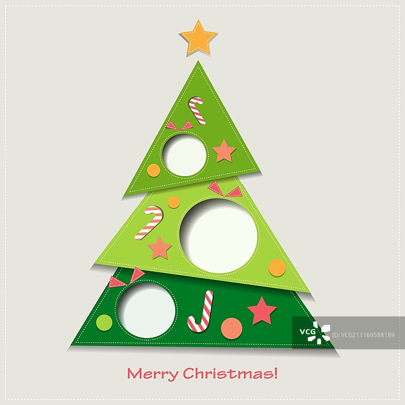 圣诞树背景矢量素材。EPS 10图片素材