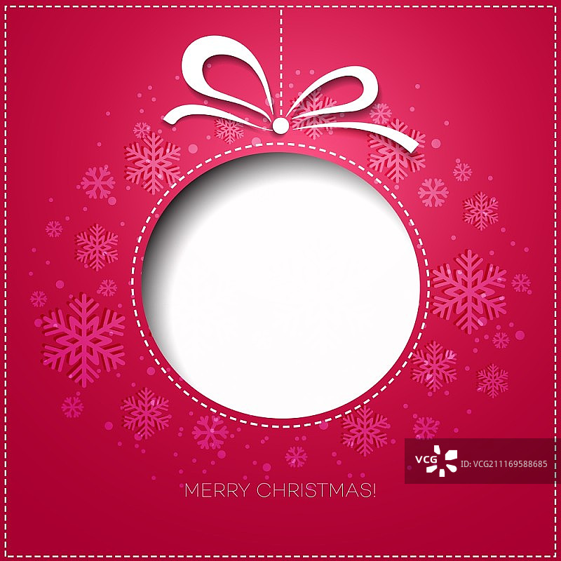 圣诞树节日贺卡纸艺设计矢量素材图片素材