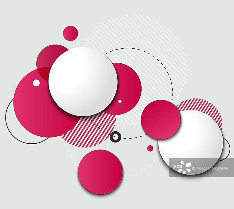 用于信息图表的矢量现代圆形设计模板图片素材