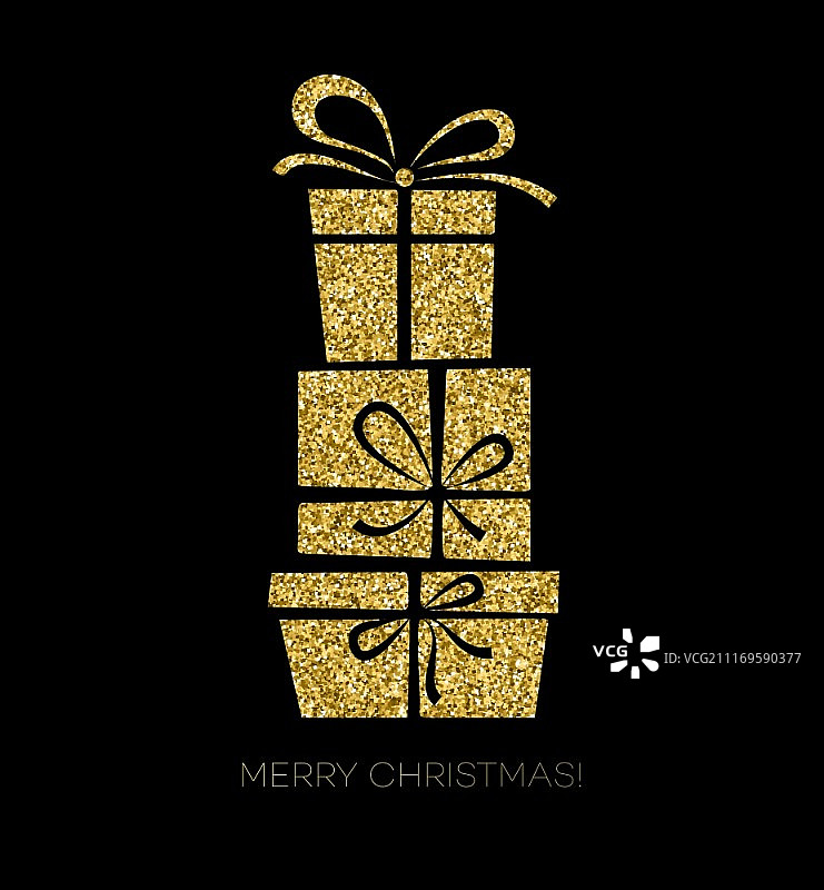 圣诞礼品盒贺卡矢量素材图片素材