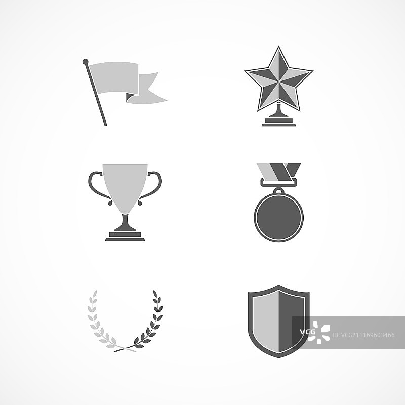 游戏获胜奖励和盾牌标志图片素材