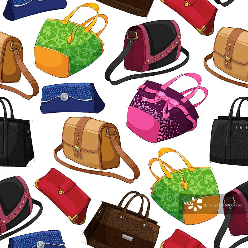 女士时尚包包手提包手拿包背景矢量图图片素材
