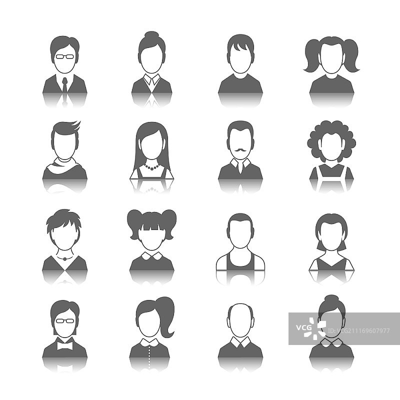 社交媒体论坛用户头像图形设计图标图片素材