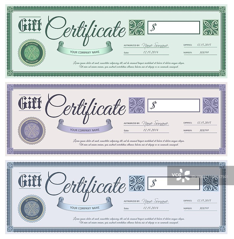 带有金银丝装饰的礼品促销结婚证书隔离矢量图图片素材