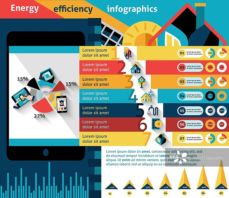 有效房屋控制图能效信息图矢量素材图片素材